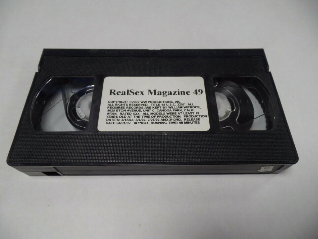 RealSex Magazine 49 2002 WW Productions Adult VHS 053019AMP