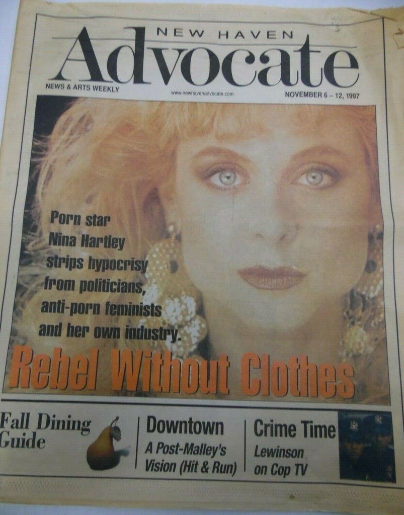 Advocate Newspaper Nina Hartley w/ Mailer, Letter November 6- 1997 043019lm-ep