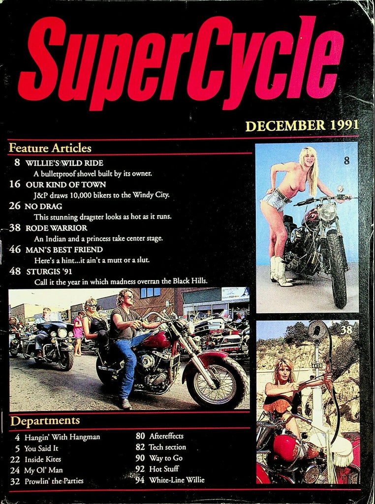 Super Cycle Biker Magazine Sturgis '91 December 1991 Readers Copy 062320lm-ep