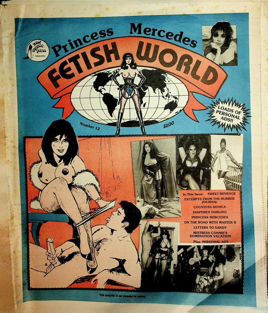 Fetish World Newspaper Princess Mercerdes #12 1991 022020lm-ep