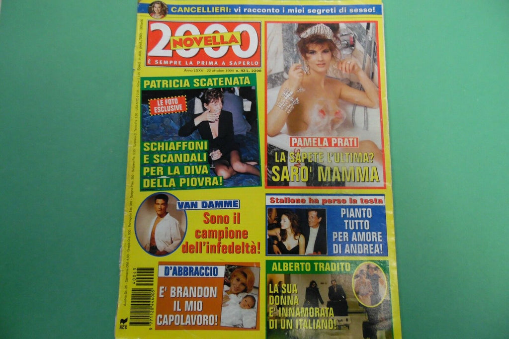 Novella 2000 Italian Magazine Sylvester Stallone October 1994 113016lm-ep