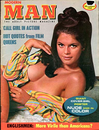 Modern Man Vintage Magazine Poster Girl Dorinda Clark September 1968
