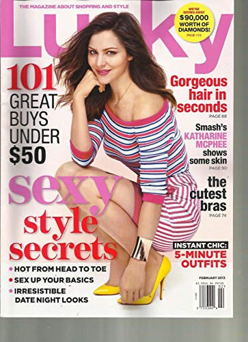 LUCKY, FEBRUARY, 2013 (THE MAGAZINE ABOUT SHOPPING AND STYLE) EASY SEXY PARTY