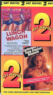 2 Hot Movies VHS Lunch Wagon/ Confessions Of A Housewife 18+ 081517lm-ep3