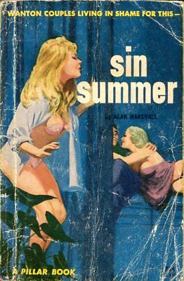 Sin Summer Adult Novel by Alan Marshall 1963 Pillar Book 042514lm-epa