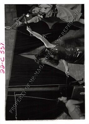 Adult Vintage B&W Photo 5x7 HOM Bondage Sexy Lesbian Bound & Dominated 145HZ