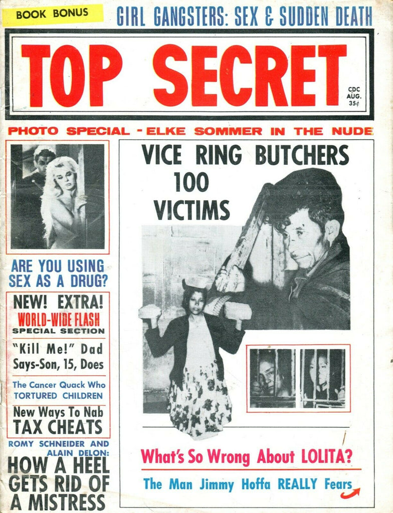 Top Secret Top Secret Magazine Elke Sommer Nude! August 1964 082019lm-ep