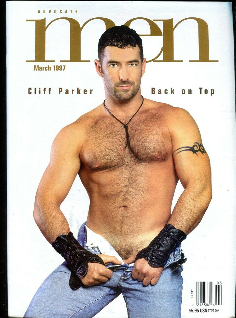 Advocate Men Gay Magazine Cover Stud Cliff Parker March 1997 101819lm-ep