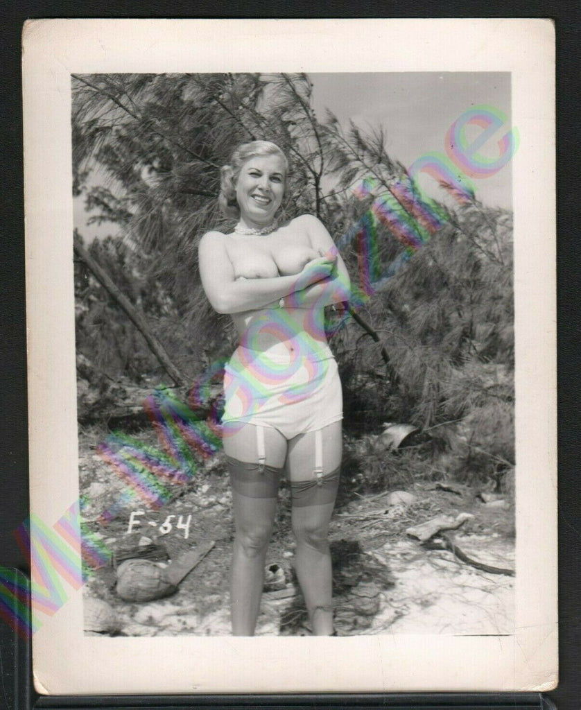 Beautiful Vintage B&W Risque Pinup 4" x 5" Sexy Blonde Cheesecake BB93