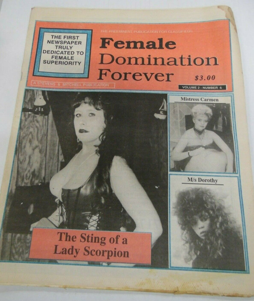 Female Domination Forever Newspaper Lady Scorpion vol.2 #6 1995 120819lm-ep