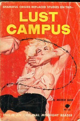 Lust Campus Adult Novel by Andrew Shaw 1961 Midnight Reader 041914lm-epa