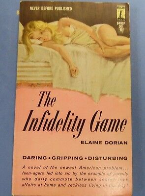 The Infidelity Game Adult Novel by Elaine Dorian 1962 Beacon 071513lm-epa