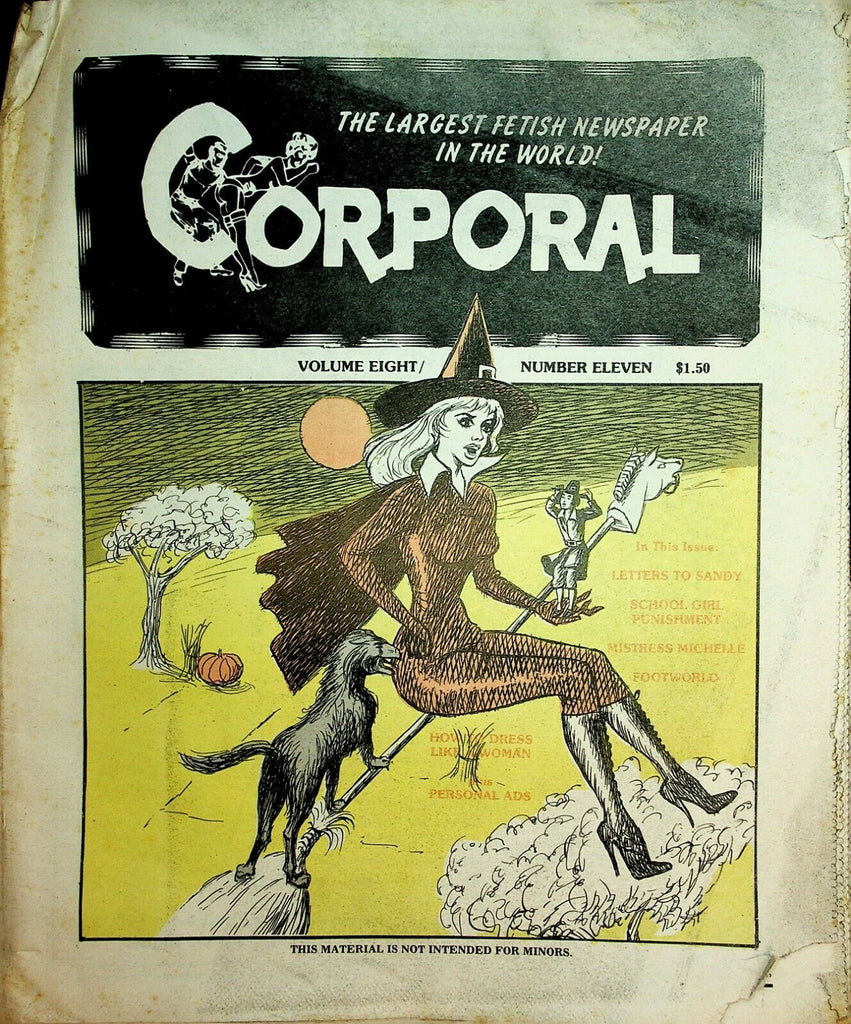 Corporal Fetish Newspaper Foot World vol.8 #11 1985 022020lm-ep