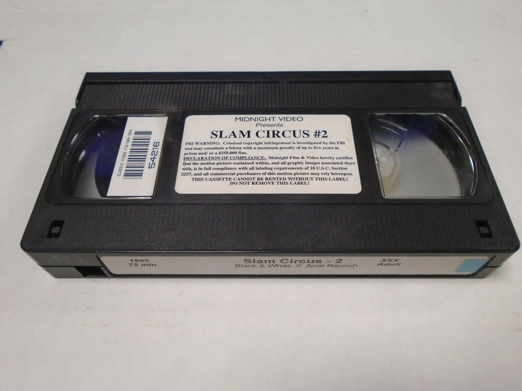 Slam Circus 2 Black & white 1995 75mins Adult VHS 032719AMP