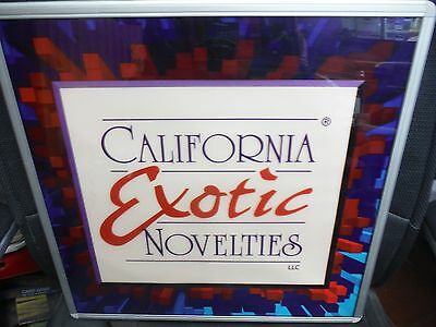 California Exotic Novelties light up Sign from Adult Book Store 20" x 20"