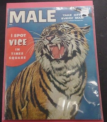 Male Adult Magazine Vice In Times Square October 1954 vg 122215lm-ep