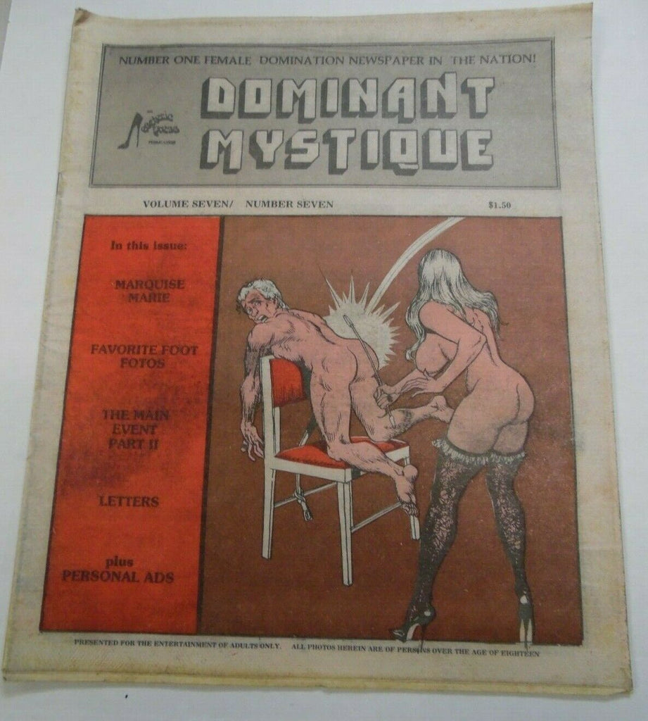 Dominant Mystique Newspaper Favorite Foot Fotos vol.7 #7 1986 013020lm-ep