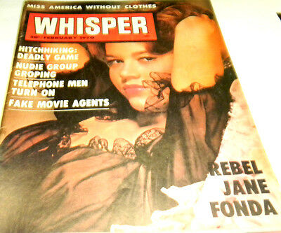 Whisper Adult Magazine Jane Fonda February 1970 vg 120413lm-ep