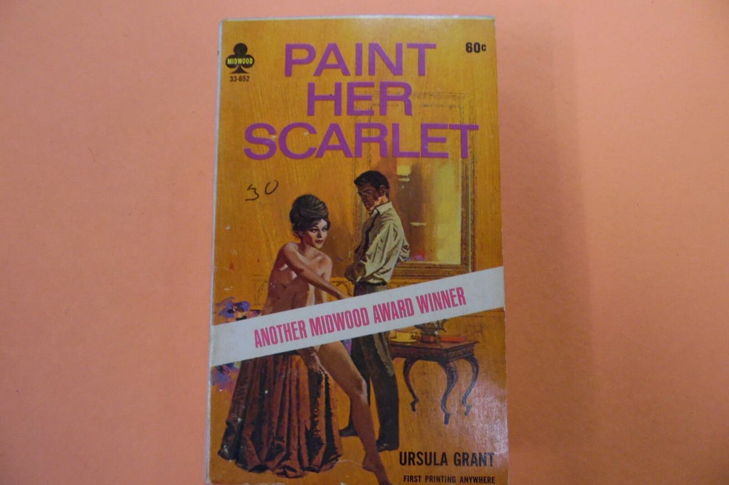 Paint Her Scarlet Adult Novel by Ursula Grant 1966 110216lm-ep
