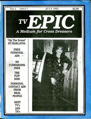 TV Epic Magazine Medium For Cross Dressers July 1992 051118lm-ep