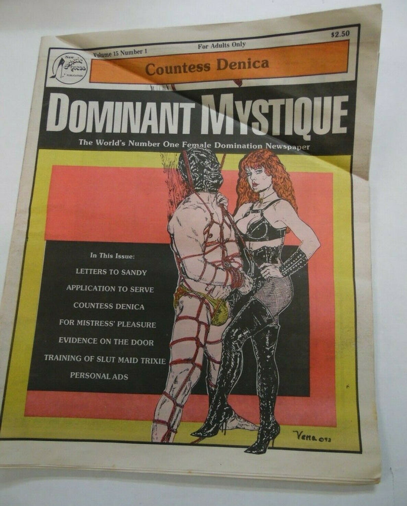 Dominant Mystique Newspaper Countess Denica vol.15 #1 1993 021820lm-ep