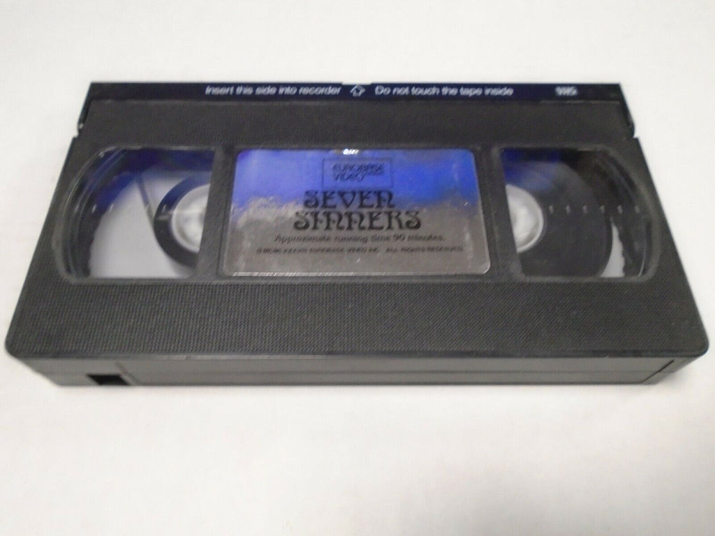 Seven Sinners Eurobase Video 90mins 1988 Adult VHS 032219AMP2