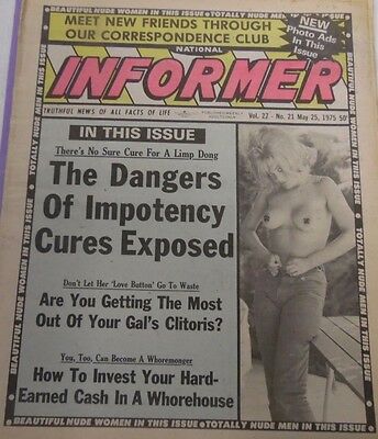 Informer Adult Newspaper The Most Out Of Her Clitoris May 25, 1975 011213lm-epa