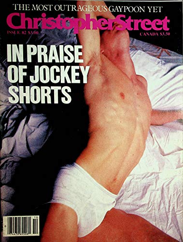 Christopher Street Gay Men's Magazine In Praise Of Jockey Shorts #82 1983
