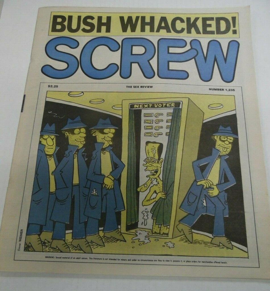Screw Newspaper Bush Whacked! #1235 November 2, 1992 121719lm-ep
