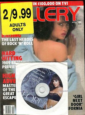 Lot Of 2 Magazines w/DVD Gallery April 1989/ Hustler October 2013 030818lm-ep2