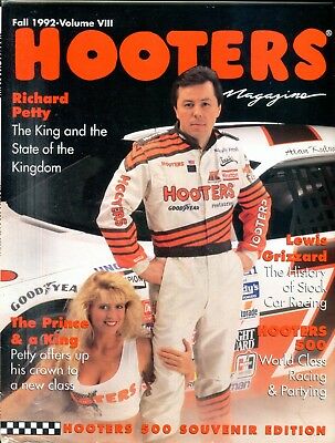Hooters Magazine Richard Petty Fall 1992 500 Souvenir Edition 080418lm-ep