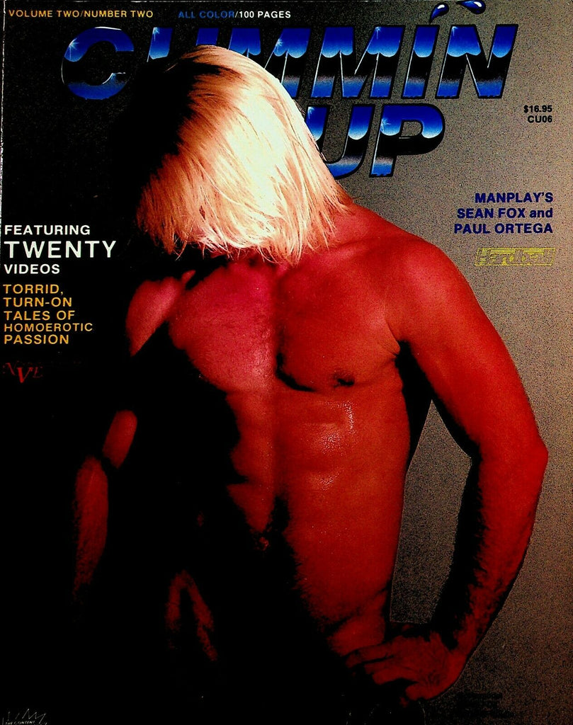 Cummin Up Gay Magazine Sean Fox vol.2 #2 1990 Gourmet Edition 120620lm-ep