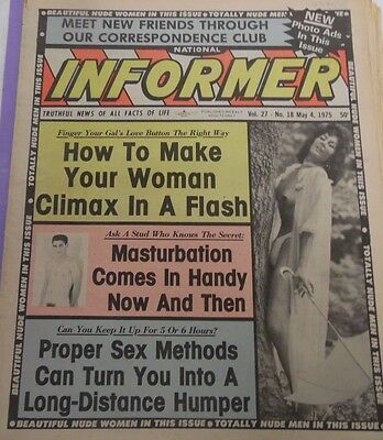 Informer Adult Newspaper Make Your Women Climax May 4, 1975 011213lm-epa