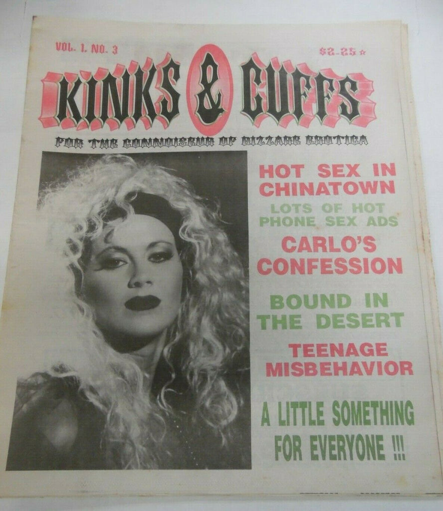 Kinks & Cuffs Fetish Newspaper Bound In The Desert vol.1 #3 1980's 120719lm-ep