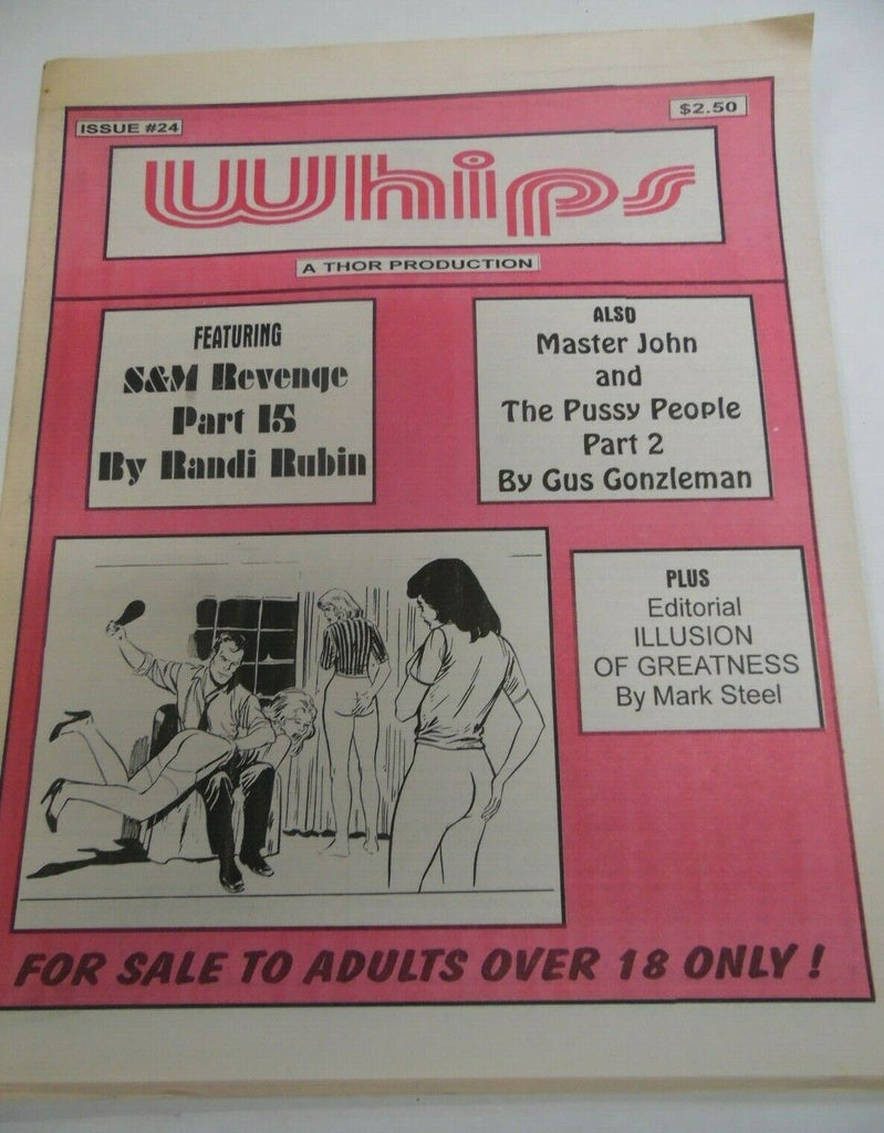 Whips Fetish Newspaper Master John & The Pussy People #24 1990's 120919lm-ep