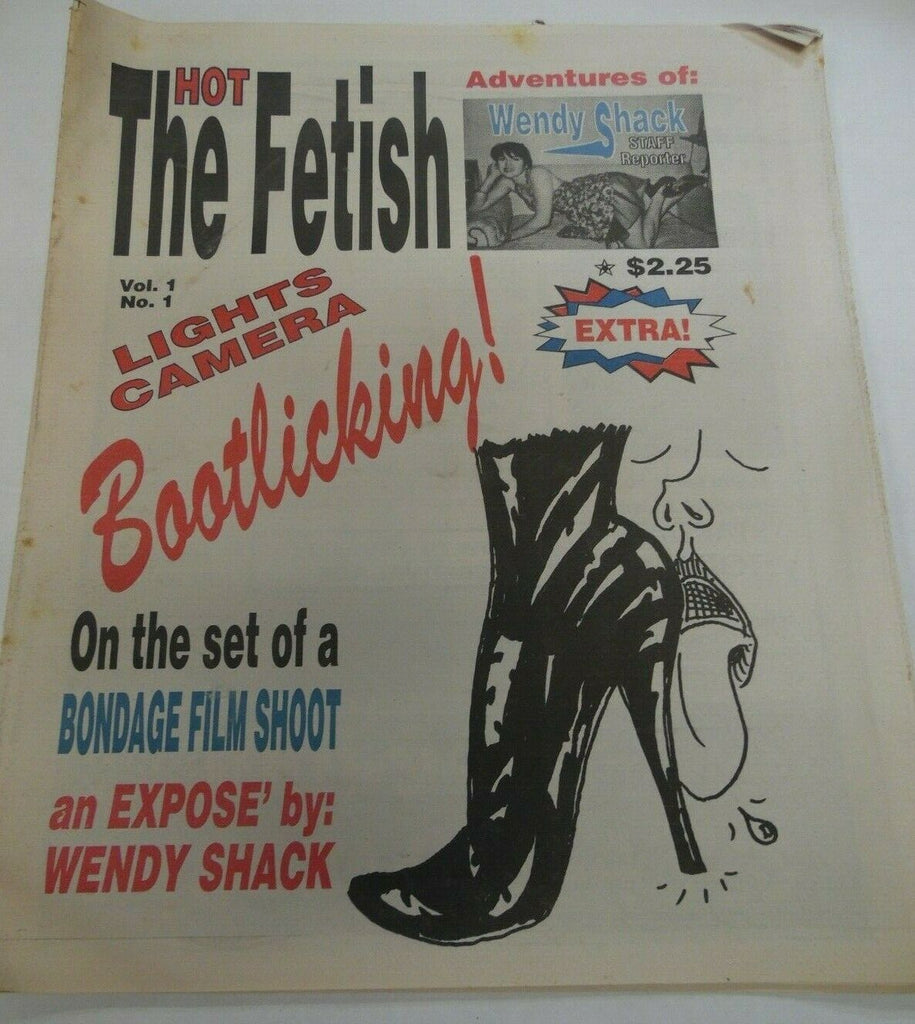 The Hot Fetish Newspaper Bootlicking / Wendy Shack #1 1990's 120919lm-ep