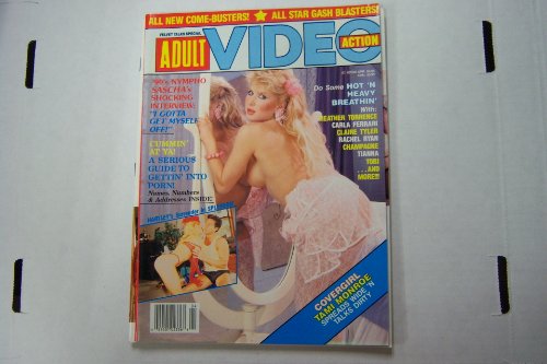 Adult Video Action Busty Adult Magazine "Do Some Hot 'N Heavy Breathing" April 1990