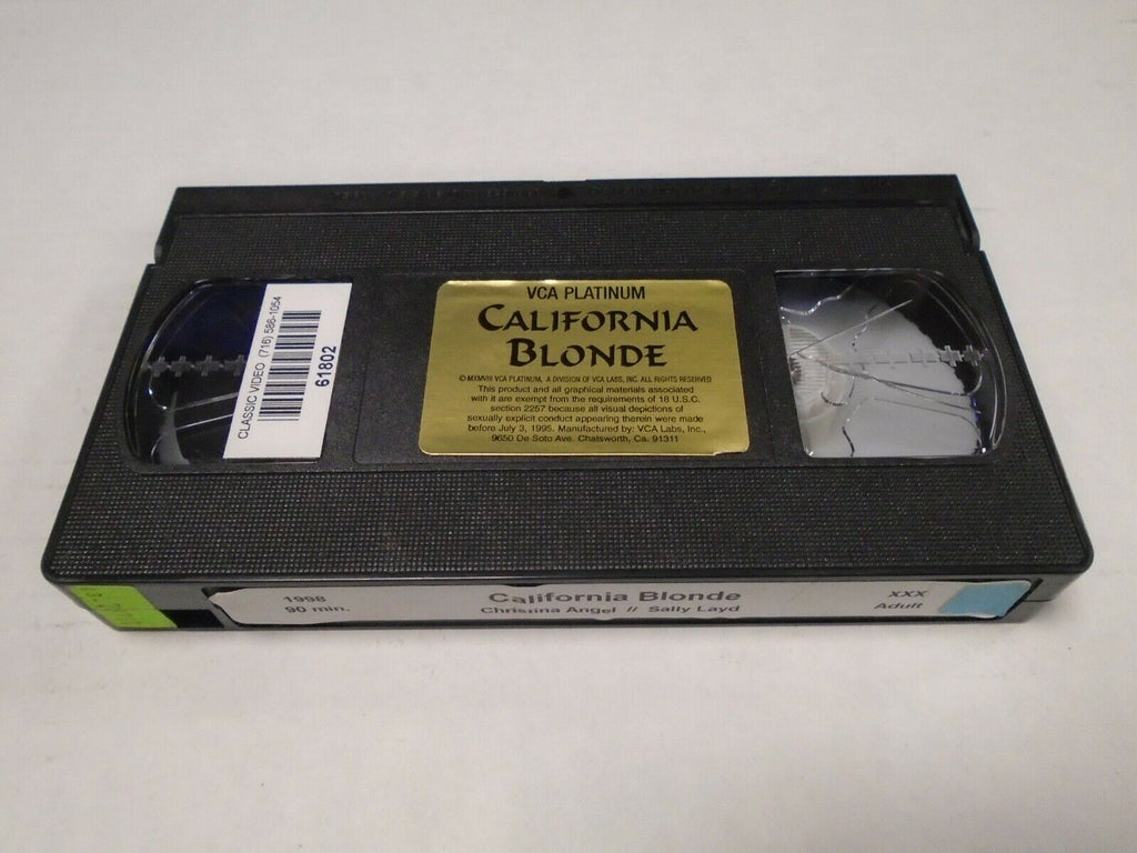 California Blonde Christina ANgel Sally Layd 1998 90mins Adult VHS 032519AMP2