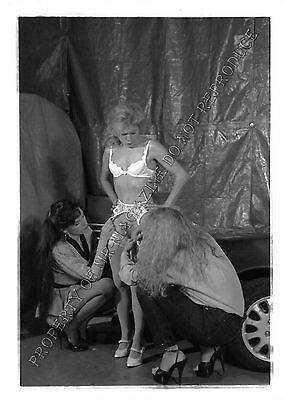 Adult 1990s B&W Photo 5x7 HOM Bondage Beautiful Lesbian Ready to be Bound 228NV