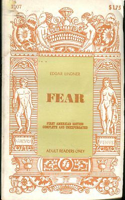 Fear Adult Novel by Edgar Lindner 1968 1st American Edition 081018lm-ep