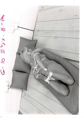 Adult Photo 1990s B&W 5x7 Bondage Beautiful Blonde Bound & Dominated 103yc