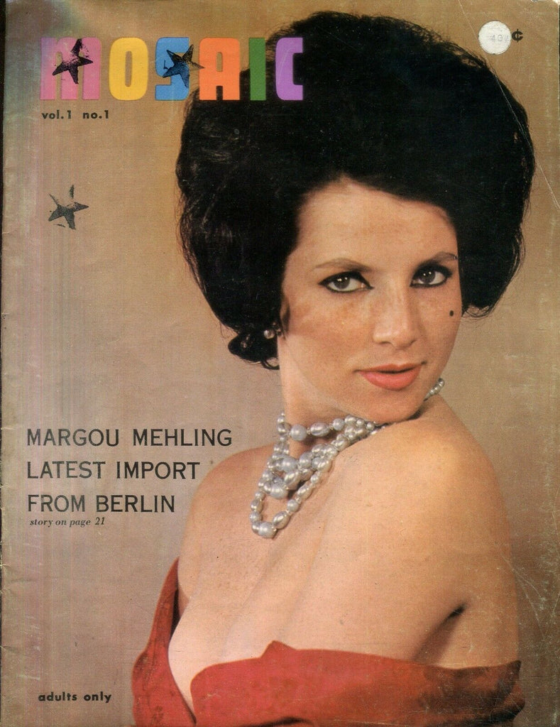 Mosaic Busty Vintage Magazine Margou Mehling #1 1961 032019lm-ep