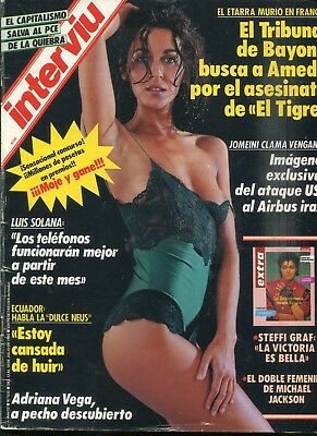 Interviu Spanish Magazine Adriana Vega #635 July 1988 050118lm-ep2