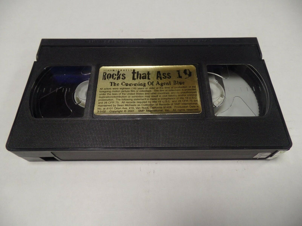 Rocks That Ass 19 The Cumming of Agent Blue Sean Michaels Adult VHS 051619AMP