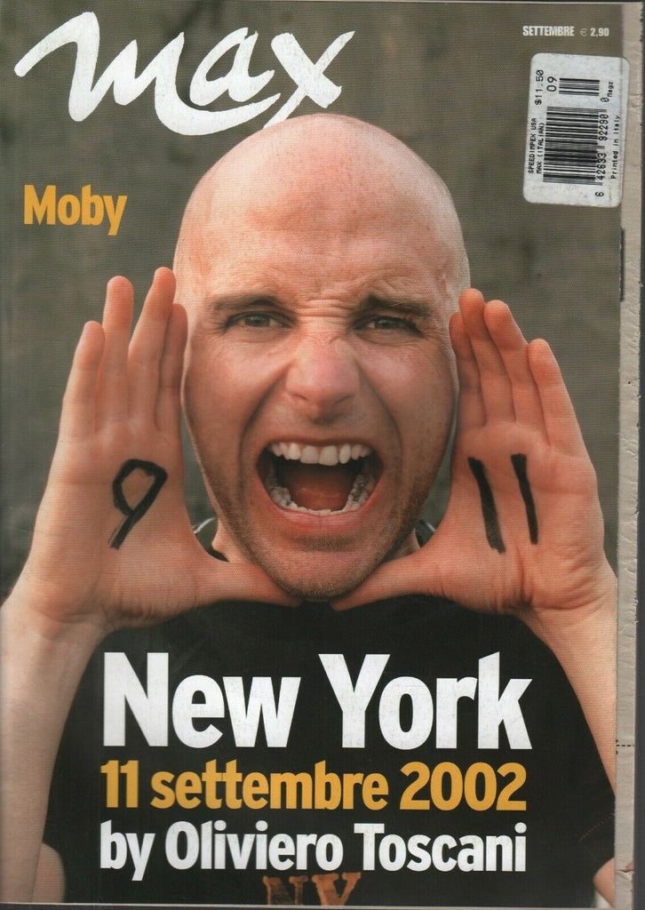 Max Foreign Italian Magazine September 2002 Moby 9/11 Issue 112219AME2 - New