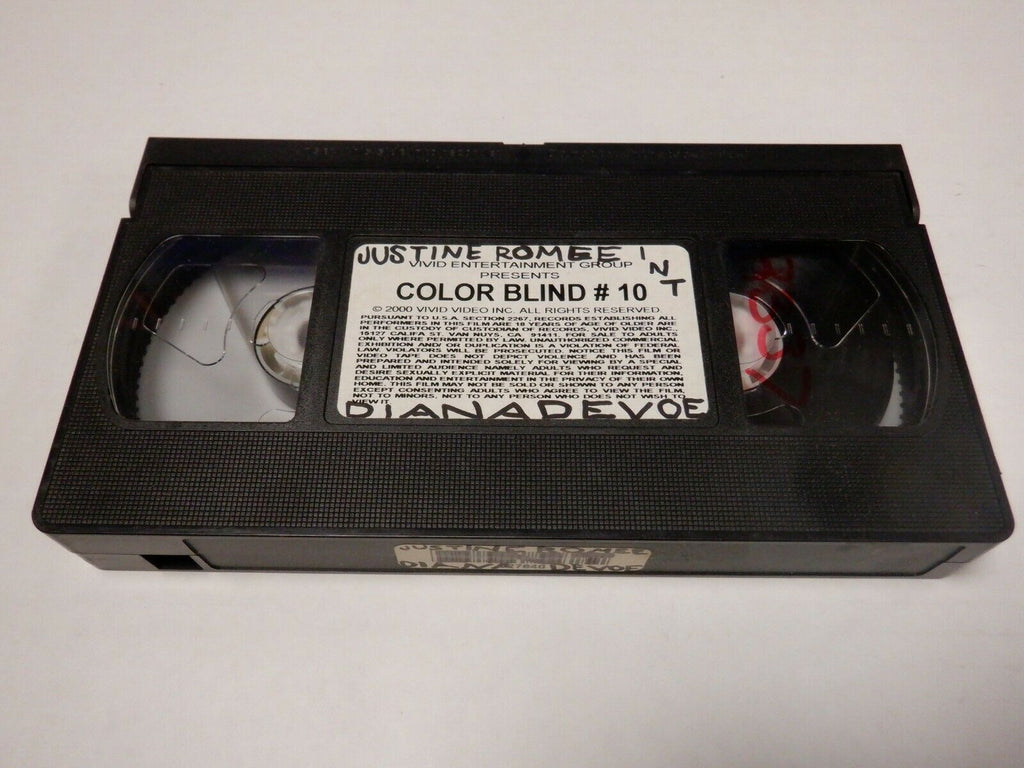 Color Blind #10 Justine Romee Diana DeVoe Adult VHS 123019AMP2