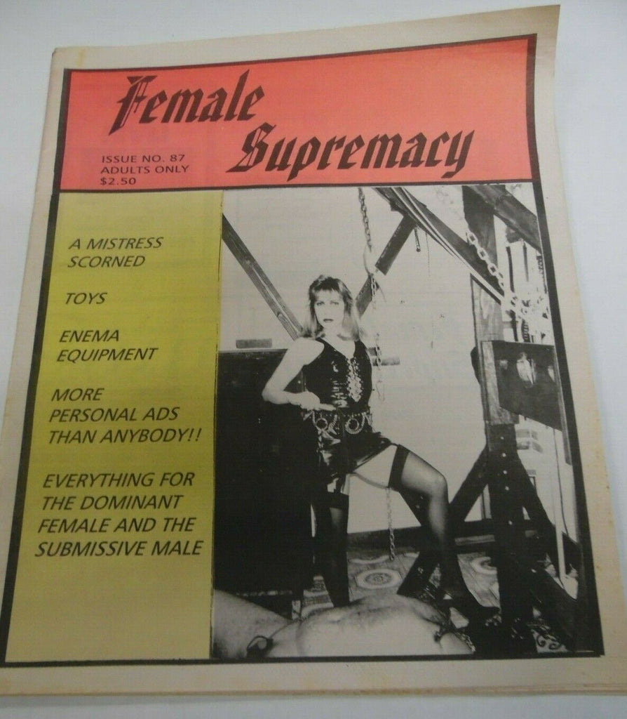 Female Supremacy Newspaper A Mistress Scorned #87 1990's 122119lm-ep