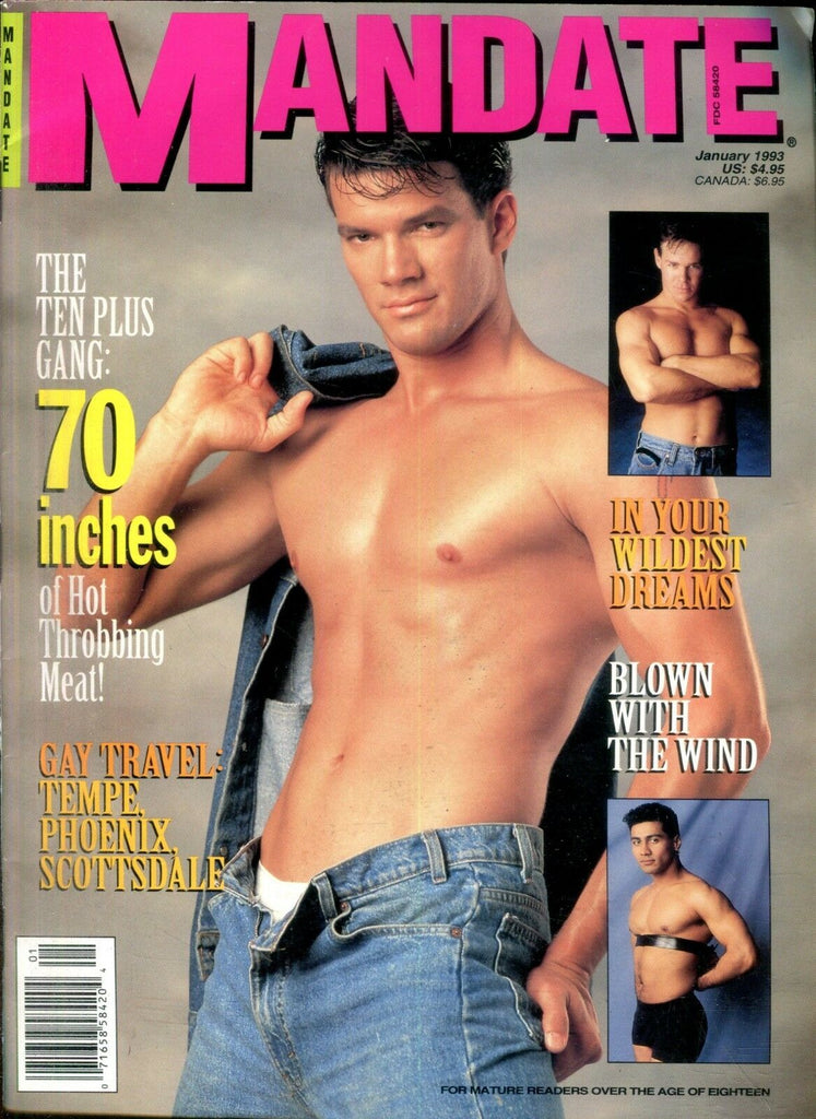 Mandate Gay Magazine Cover Guy Dream Lover January 1993 011519lm-ep2