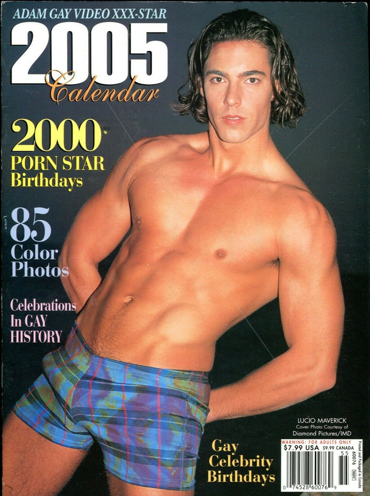 Adam Gay Video XXX 2005 Calendar Lucio Maverick & More! 051519lm-ep