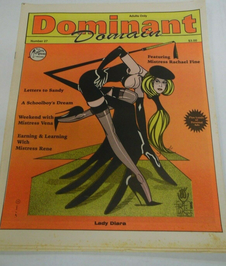 Dominant Domain Newspaper Mistress Rachael Fine #27 1995 121419lm-ep2